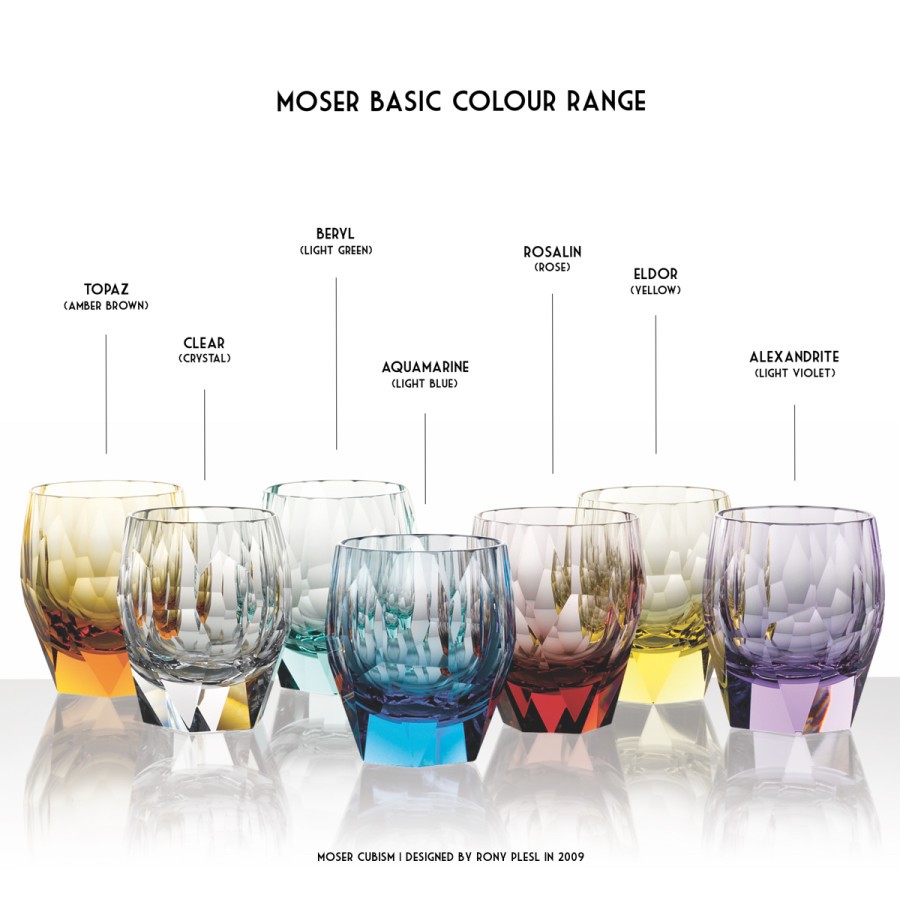 Šest osnovnih Mozerovih boja danas, čaše Kubizam, Roni Plesl (Rony Plesl) za Mozer 2009.