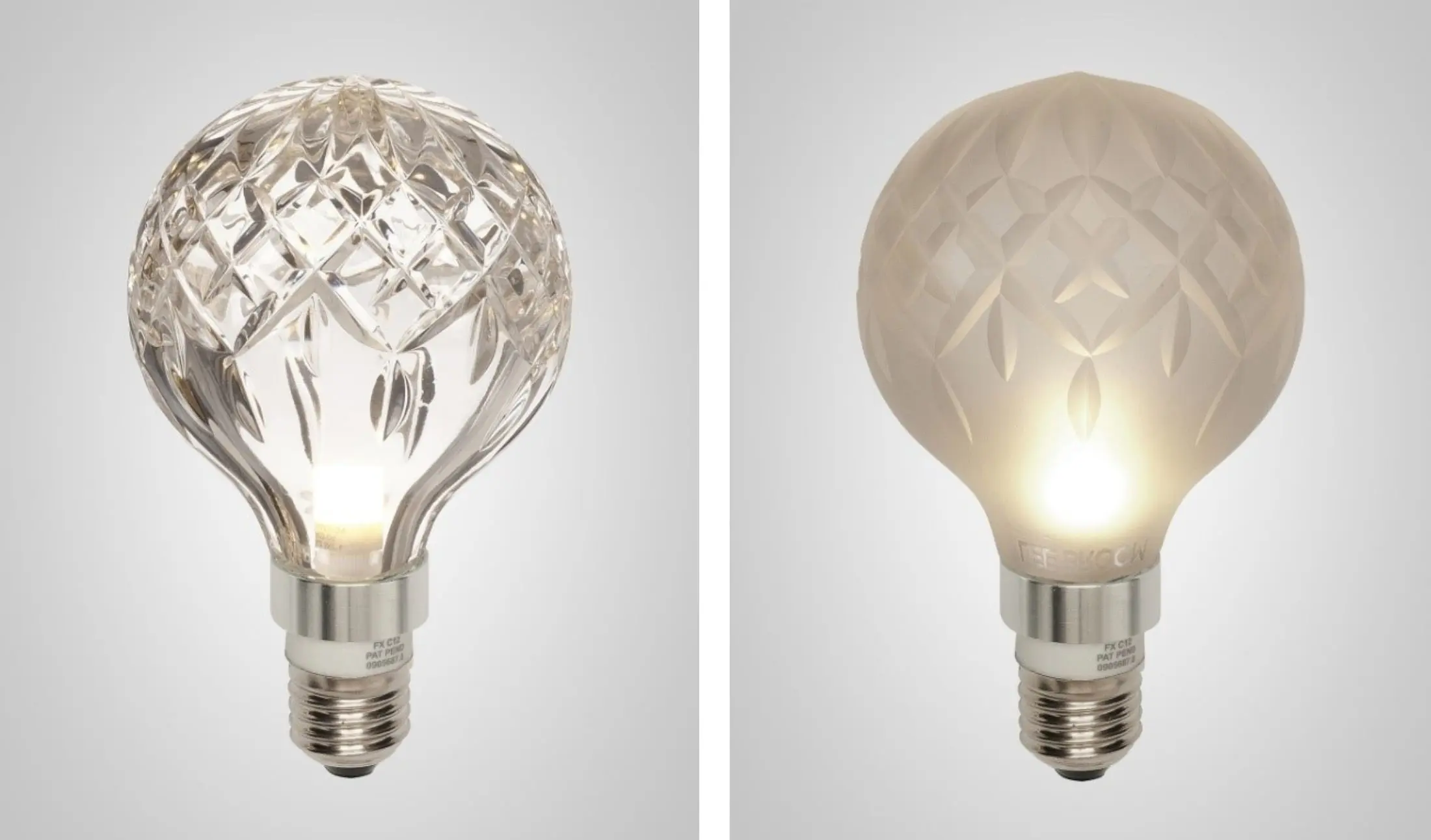 Kristalna sijalica, prozirna i mat; dizajn Lija Bruma (2012) || fotografije: ljubaznošću Lee Broom